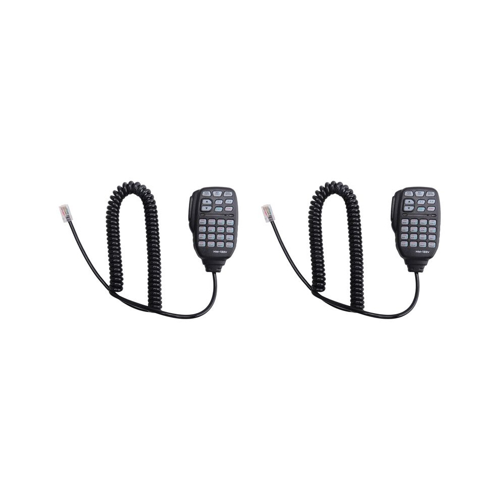 2X Hm-133 Mic Speaker Handheld Shoulder Mic For Radio Ic-207H Ic-880H Ic-2820H Ic-E282 Hm-133 Rj-45 Ic-2725E 4712562558863