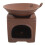 1Set Clay Warming Stove Tea Light Warmer for Home Office Kitchen 1