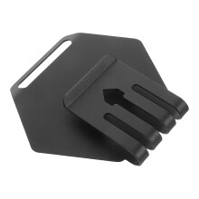 Zwarte Ijzeren Golfbag Organizer Met Magnetische Handdoekclip