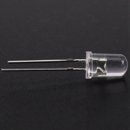 200 Pcs 5mm White LED Diode Lights  3V 20MA Bulb Lamps Electronics Components Light Emitting Diodes 1