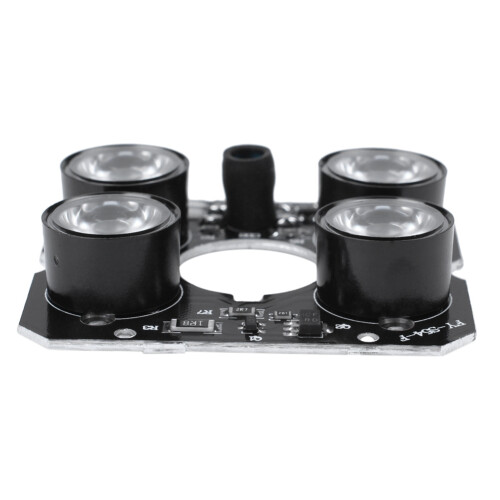2pcs 4 Array IR LED Spot Light Infrared 4X IR LED Board for CCTV Cameras Night Vision (52mm Diameter) 2