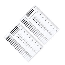 2Pcs Para Medir Fissuras Plástica Transparente Alta
