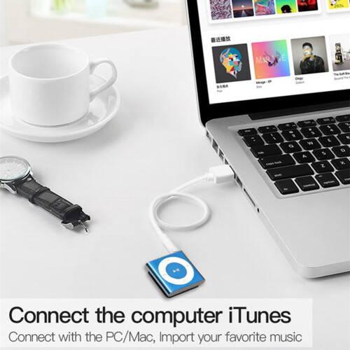2X Suitable for  SHUFFLE Data Cable USB Mp3 Charging 3, 4, 5, 6 7Th Generation Charger Wire 2