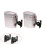 Universal Rotatable Speaker Wall Mount Stand Bracket 2 Pair Black 2