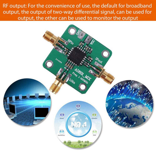 2X AD831 High Frequency Transducer RF Mixer Module 500MHz Bandwidth RF Frequency Converter 1