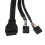 2pcs 5.25 Inch Desktop Pc Case Internal Front Panel USB Hub 2  USB 3.0 and 2  USB 2.0 6