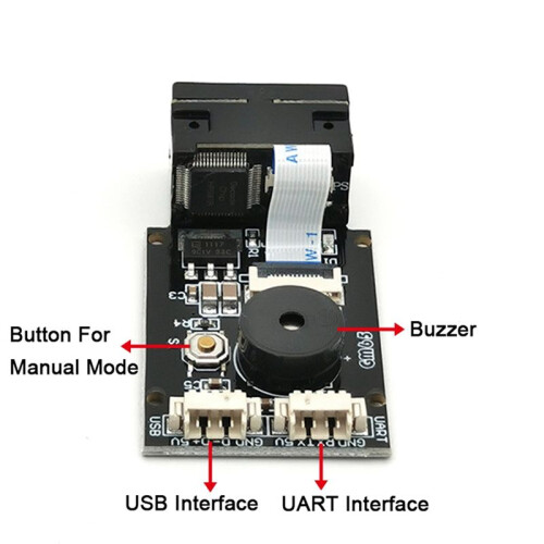 3X GM65 1D 2D Barcode Scanner USB UART PDF417 Bar Code Reader QR Code Module for Bus Supermarket Hospital 2