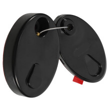 Support Câble Antivol Automatique Acier Noir Design Épuré