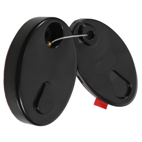 Support Câble Antivol Automatique Acier Noir Design Épuré