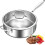 High execution 3 Layer Metal Frying Pan Suitable For Gas And-B 2