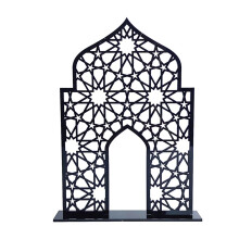 Mosque Shape DIY Table Ornament Gift Holiday Tabletop-Black M