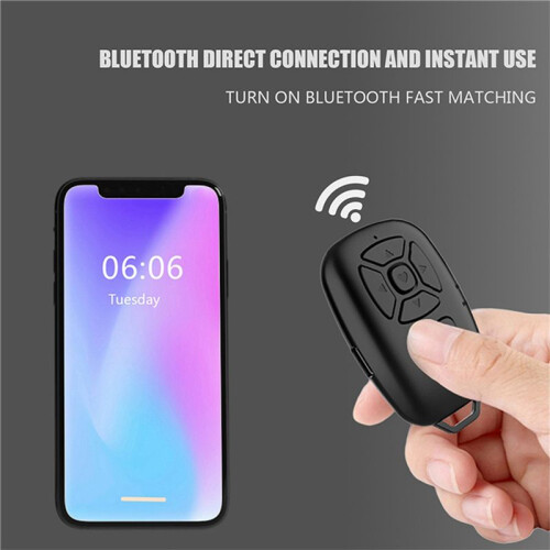 2X  Remote Control Selfie Camera Shutter Release Mobile Phone Button E-Book Turn Page Photo Wireless Controller 1