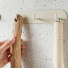 Cocina y baño Ganchos de pared autoadhesivos de hierro Gancho único Sin taladro Portallaves