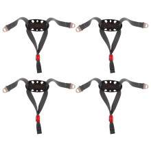 4Pcs Durable Polyester Hard Hat Straps with Chin Cup for Worker Safety