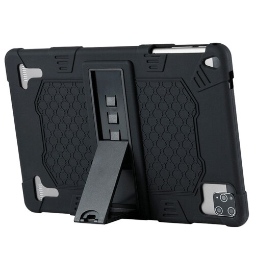 2X 10.1 Inch Tablet Case Silicone Case Tablet Stand Universal Tablet Case Adjustable Stand with Capacitive Pen 1