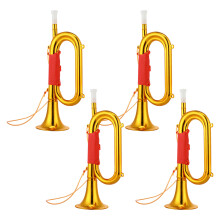 4Pcs Golden Bugle Toy Trumpet Plastic Noise Maker for Kids Play