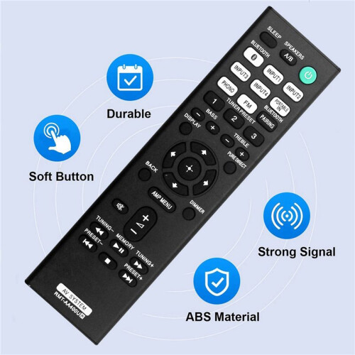 2X RMT-AA400U Remote Control Replace for  Stereo Receiver STR-DH190 STRDH190 Remote Control