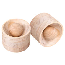 2Sets Hout Dumpling Maker Press Khaki En Eenvoudig Reinigen