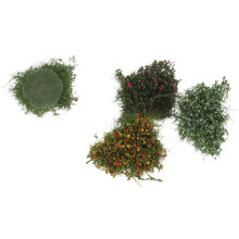 4St Miniatuurlijke Gras Tufts Voor Modelspoor En Diorama Landschappen