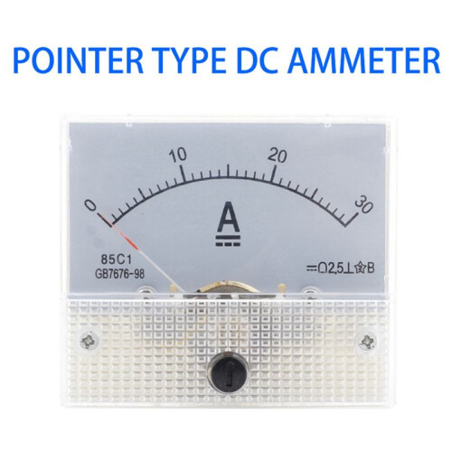 2X 85C1- 30A  Voltmeter Pointer  Analog Ammeter Panel Meter 2