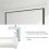4Pcs Projector Curtain Hanger Projector Screen L-Bracket Mounting Hanger Holder Adjustable Extension Mount Stand 8
