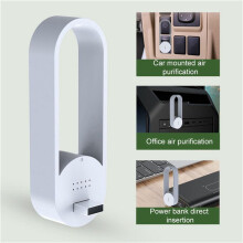 2X USB-Luchtreiniger Luchtreiniger voor Thuis en Slaapkamer Stille Slaapmodus Luchtreiniger Verwijderen van Pollen Allergiedeeltjes Stof E