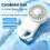Portable 3 Speed Rechargeable Handheld Fan Desktop Stand-Grey 3