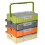 Professionelle Teile-Aufbewahrungsbox mit transparentem-orange. 4