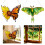 Vitrail suspendu, panneau de verre coloré,-Papillon 3