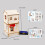 Physics Teaching Aid Wood Windmill Power Station Model DIY 3