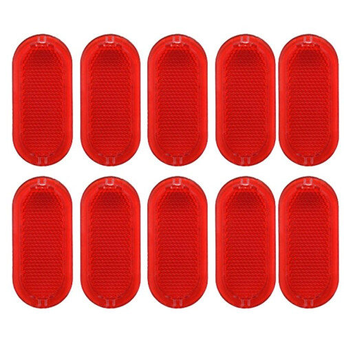 10Pcs Red Interior Door Panel Warning Light Cap Reflector for  Beetle Caddy  6Q0947419 1