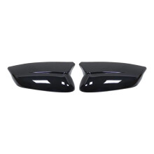 Car Side Wing Mirror Cover Rear View Mirror Shell Caps Case for EV6 2022 2023 Car Exterior Accessories Bright Black