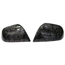 Car Rear Mirror Cover Cap for Model 3 Water Transfer Forging Pattern Rearview Mirror Shell