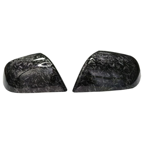 Car Rear Mirror Cover Cap for  Model 3 Water Transfer Forging Pattern Rearview Mirror Shell