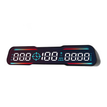 Schermo LED HUD per auto da 7 pollici con velocità, orario, allarme e promemoria di affaticamento