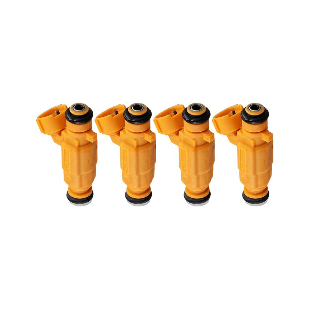 4Pcs 35310-03300 Fuel Injector Nozzle For Accent Verna Rio 1.4L 3531003300 Yellow 4712623310881
