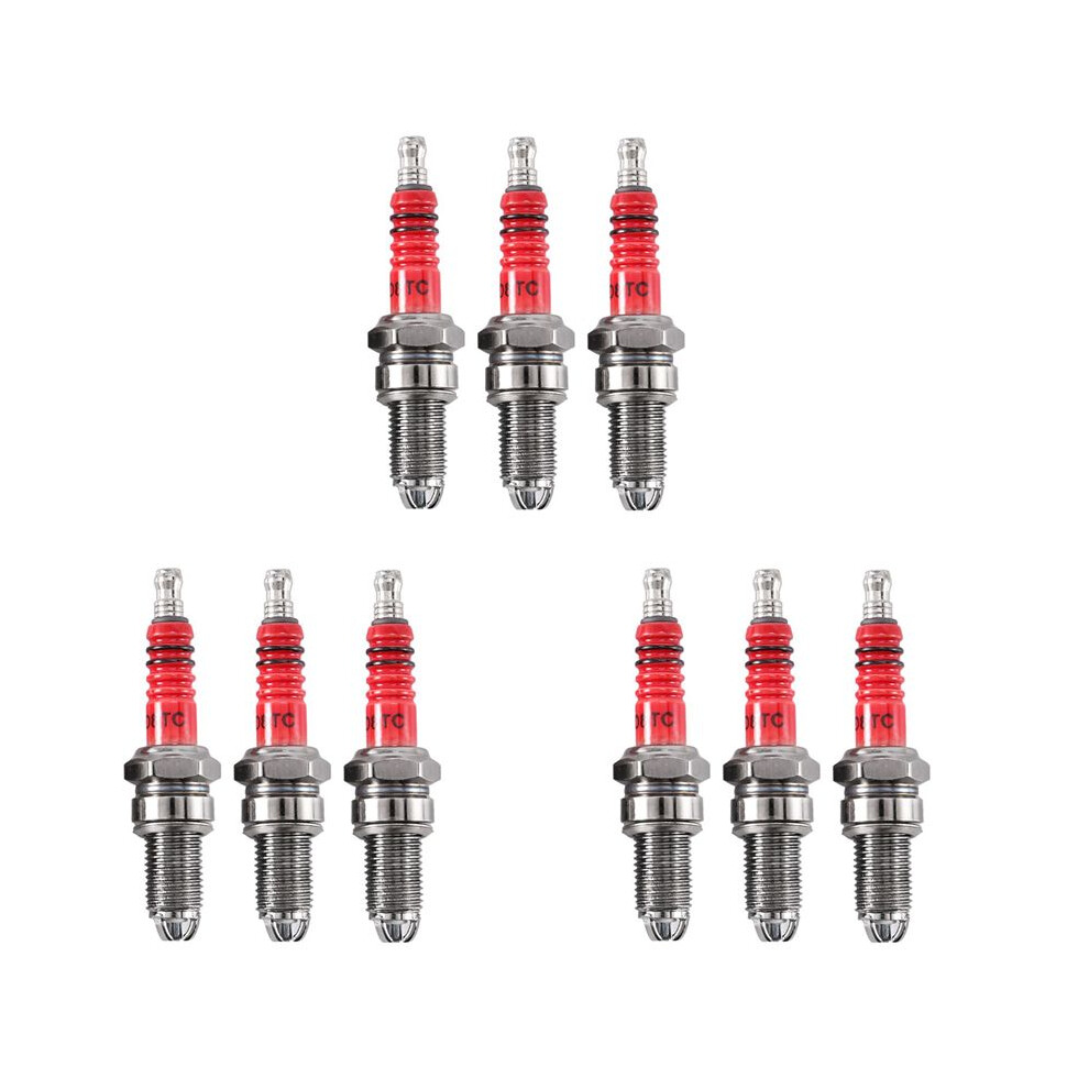 9Pcs D8tc 3 Electrode Racing With 3 Electrode For Cg 125 150 200Cc Cf250 Motorcycle Scooter 6031559358575