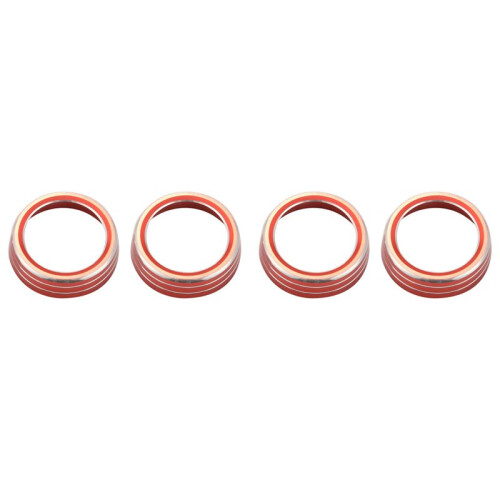 4x pour la 10E GéNération de   Garnitures de Bouton de Climatisation,Interrupteur de Température de la Climatisation,Anneaux de Commande