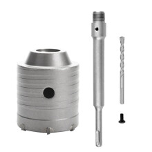 SDS Hamerboren Muurgatenzaag Boorset Snijgereedschap met Ronde As Beton Cement Steengatopener, 60 mm