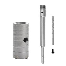 SDS Hammer Drills Wall Hole Saw Drill Bit Set Cutter Tools with Round Shaft Concrete Cement Stone Hole Opener,35mm