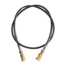 Hochdruck Schlauch mit Feder Umwickelt 100Cm Lang PCP Pneumatik Luft NachfüLlen Pumpe Nylon Schwarzer Schlauch