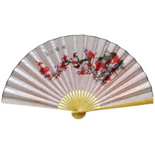 Elegant Traditional Chinese Large Size Decorative Fan Silky-11