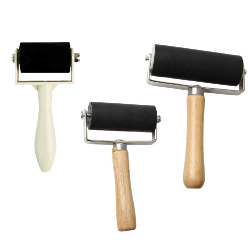 Quality Rubber Roller Brayer Ink Painting Roller for-3.5cm 1