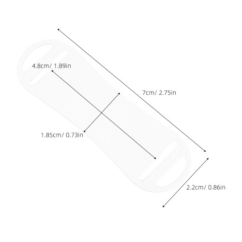 100Stk Transparente PVC Preisschilder Für Brillen 2