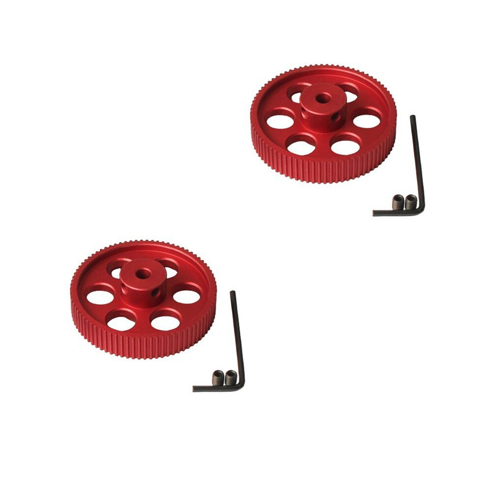 2Pcs 80Teeth 2Gt C Kit 2Gt Timing Pulley Bore 5Mm 2Mgt Synchronous Belt Width 9/10Mm 80T For Voron 2.4 Red 6132123180926
