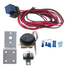 32-248 Radiador Elétrico Ajustável com Mostrador, Termostato de Ventilador de Resfriamento, Kit de Mangueira de Temperatura de Refrigerante de Água