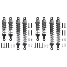 4X Metal Oil Filled Front&Rear for 1/12 12428 12423 RC Car Crawler Upgrad Part,Titanium
