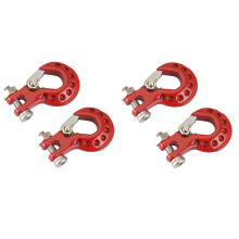 4Pcs Metal Trailer Hook Winch Hook Decoration for 1/10 RC Crawler Car Axial SCX10 TRX4 RC4WD D90 Upgrade Parts,1