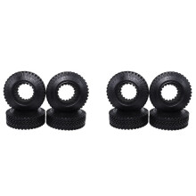 8 Pezzi RC 1:10 Ruote Perline Cingolate Ruota Pneumatico Da 1,9 Pollici Ruota in Gomma Pneumatico Da 98 mm per RC Auto Truck Axial SCX10