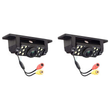2X Car Backup Camera Rear View Reverse Camera with 170 Wide Angle 9 LED Lights Super Clear Night Vision